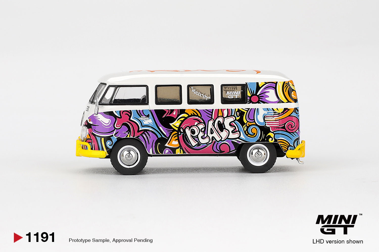 Mini GT 1/64 Volkswagen T1 Microbus Mizu Design MGT01191-L Diecast Scale Model