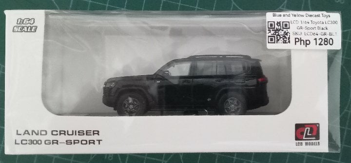 LCD 1/64 Toyota LC300 GR-Sport Black LCD64-GR-BL1