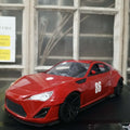 BNY 1/16 Toyota GT 86 Red w/ Ligths BNYLC116GT86 Diecast Scale Model