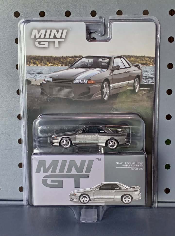 Mini GT 1/64 Nissan Skyline GT-R (R32) VeliSide Combat C-I Combat Grey Blister RHD JA2026071701 Diecast Scale Model