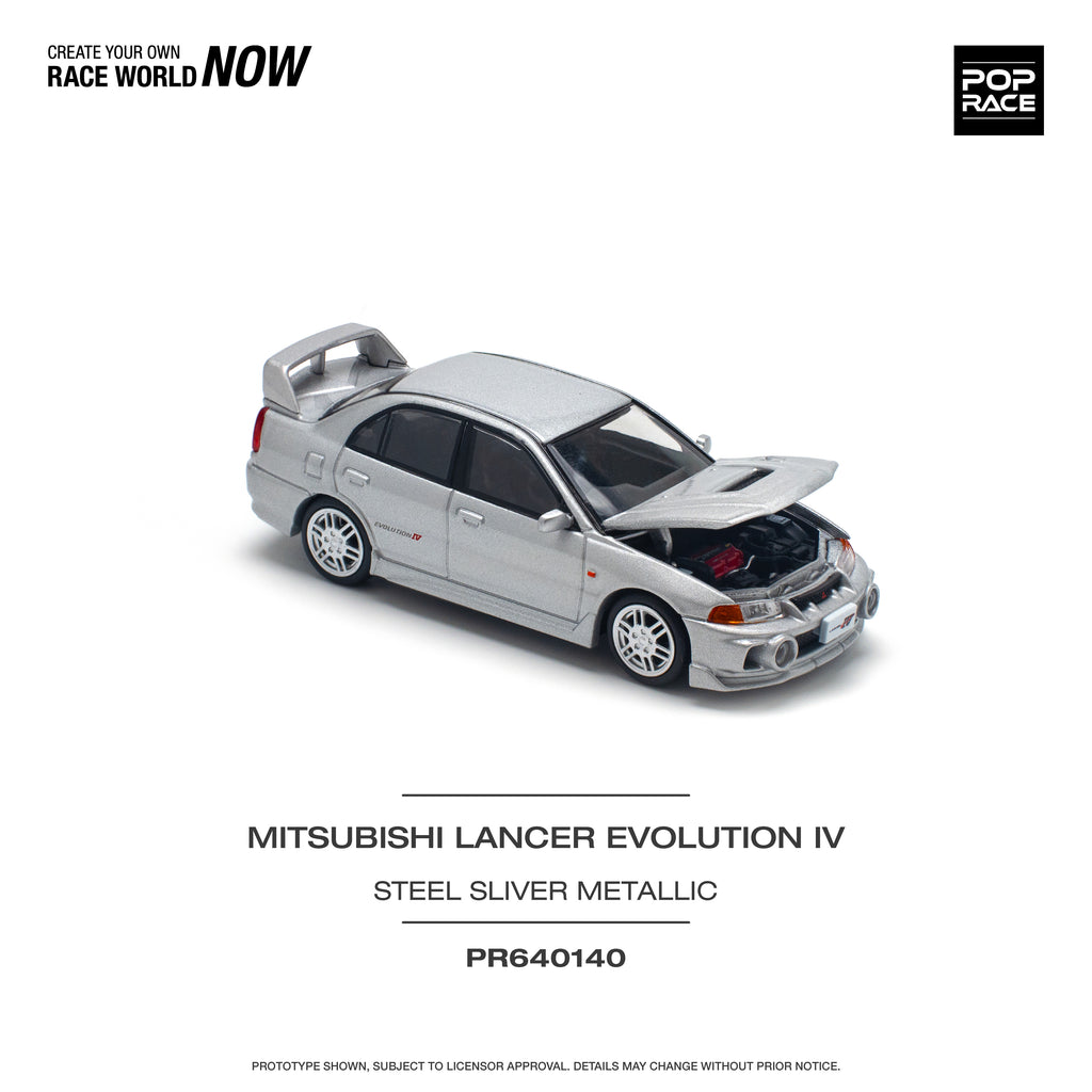 Pop Race 1/64 Mitsubishi Lancer Evolution IV PR640140 Diecast Scale Model