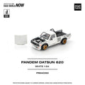 Pop Race 1/64 PANDEM Datsun 620 White PR640350 Diecast Scale Model