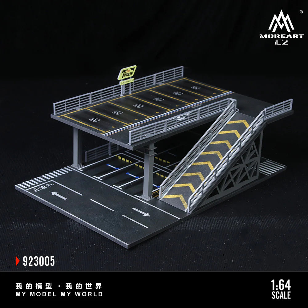MoreArt 1/64 Steel Frame Structure Platform Parking Assembly Scene E Diorama MO923005