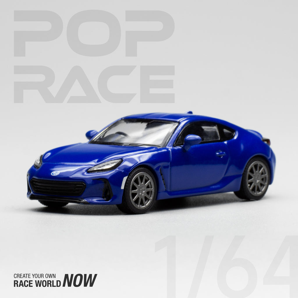 Pop Race 1/64 SUBARU BRZ SAPPHIRE BLUE PR640020 Diecast Scale Model