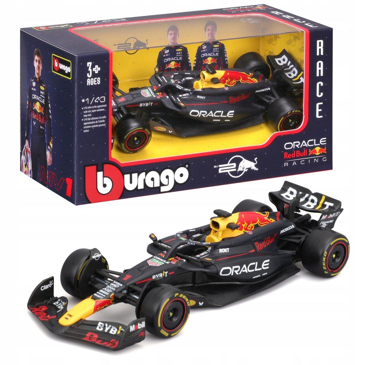 Bburago 1:43 RB20 Team Oracle Red Bull Racing F1 #18-38097 Diecast Scale Model