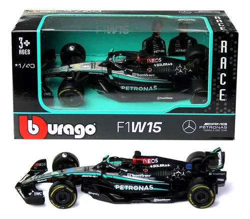 Bburago 1:43 2024 Mercedes-AMG W15 F1 #18-38208 Diecast Scale Model
