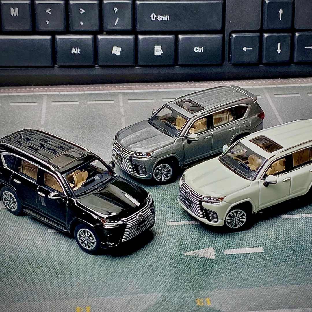 GCD 1:64 2021 Lexus LX 600 Black GCD-LEX-243