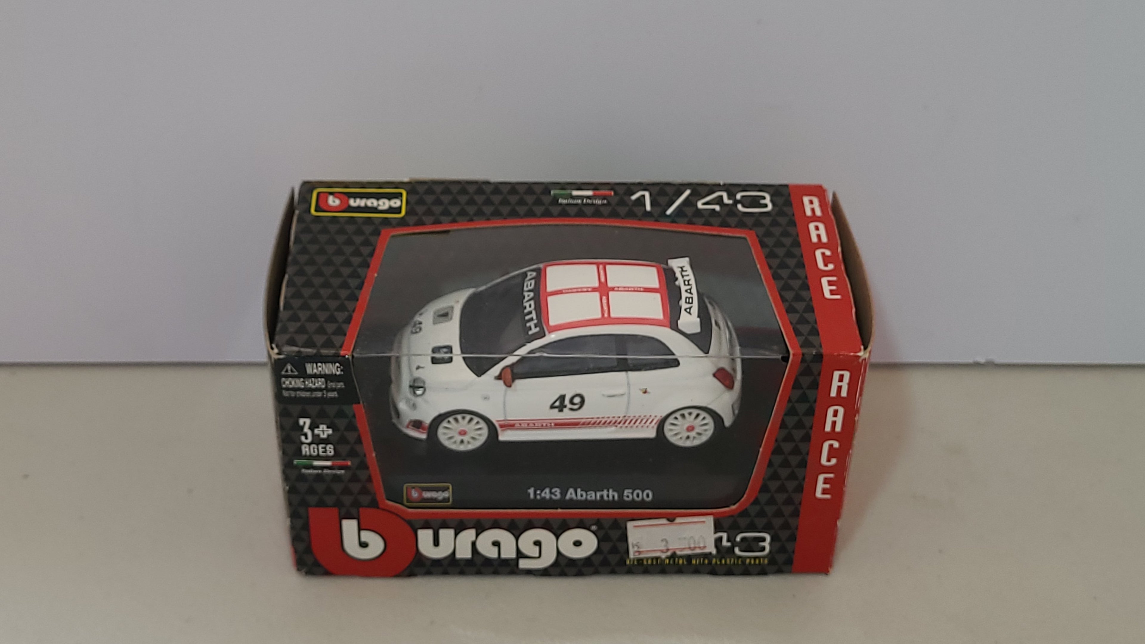 Bburago 1:43 2008 Abarth Fiat 500
