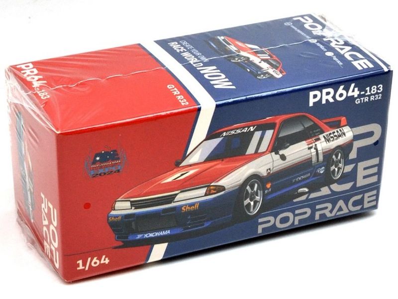 Pop Race 1/64 Nissan Skyline GT-R32 Regular | 2024 Australian Diecast Expo Exclusive PR640183 Diecast Scale Model