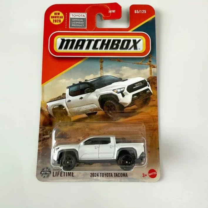 MatchBox 2024 Toyota Tacoma White BNYMBX11122502 Diecast Car Scale Model
