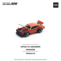 Pop Race 1/64 Nissan Skyline GTR V8 Drift (KENMERI) Orange PR640173 Diecast Scale Model