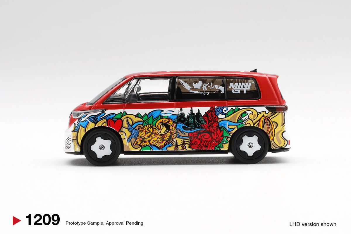 Mini GT 1/64 Volkswagen ID. Buzz Mizu Design MGT01209-L Diecast Scale Model