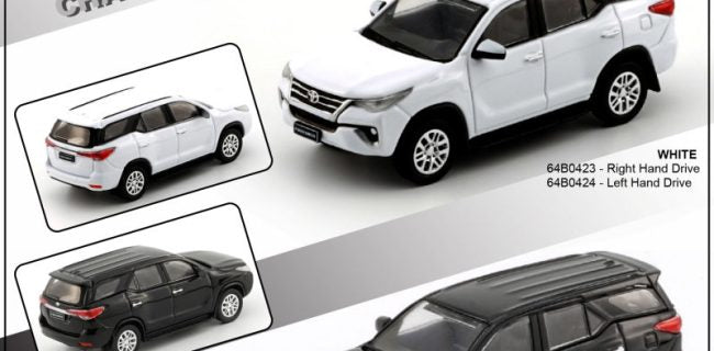 BMC 1/64 1998 Toyota Fortuner White 64B0424 Diecast Model Car