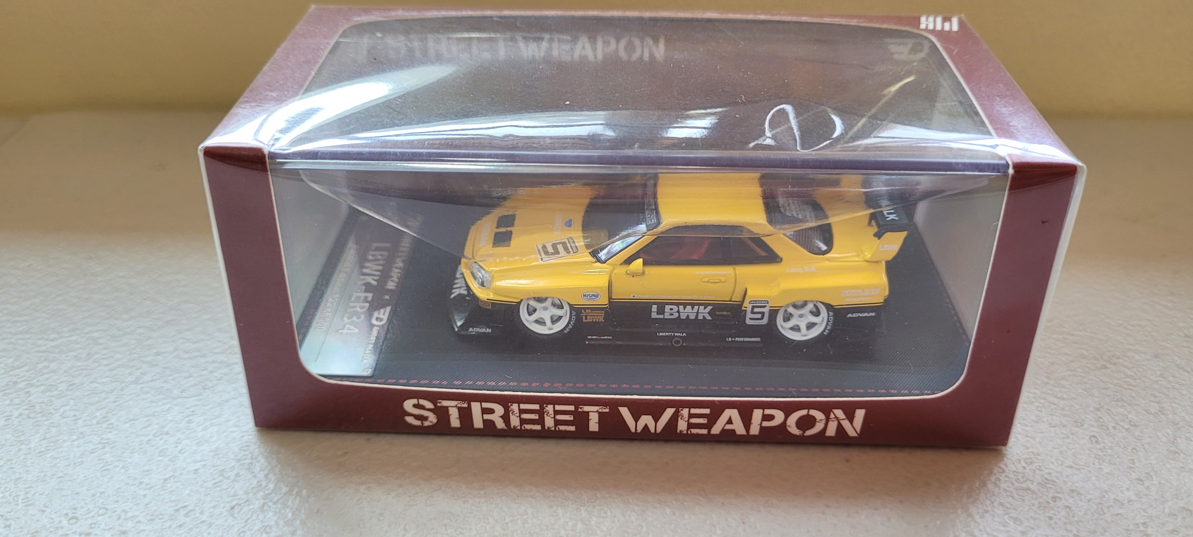 Street Weapon x Ghost Player 1:64 Nissan LB-ER34 Super Silhouette Skyline