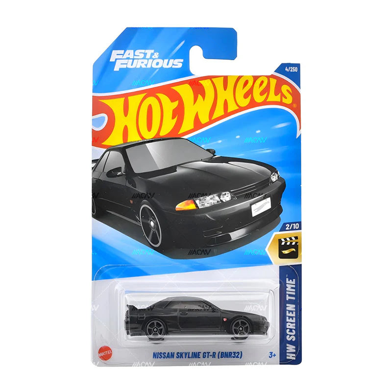Hot Wheels 1/64 Nissan Skyline GTR BNR32 Black BNYHW11122545 Diecast Scale Model