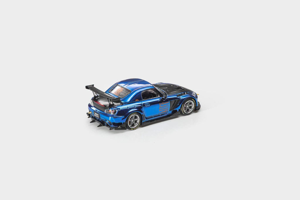 Liomio 1/64 Honda S2000 Varis Wide ver. Dark Panther Chrome Blue LI64-HSVW-TMCS2026 Diecast Scale Model