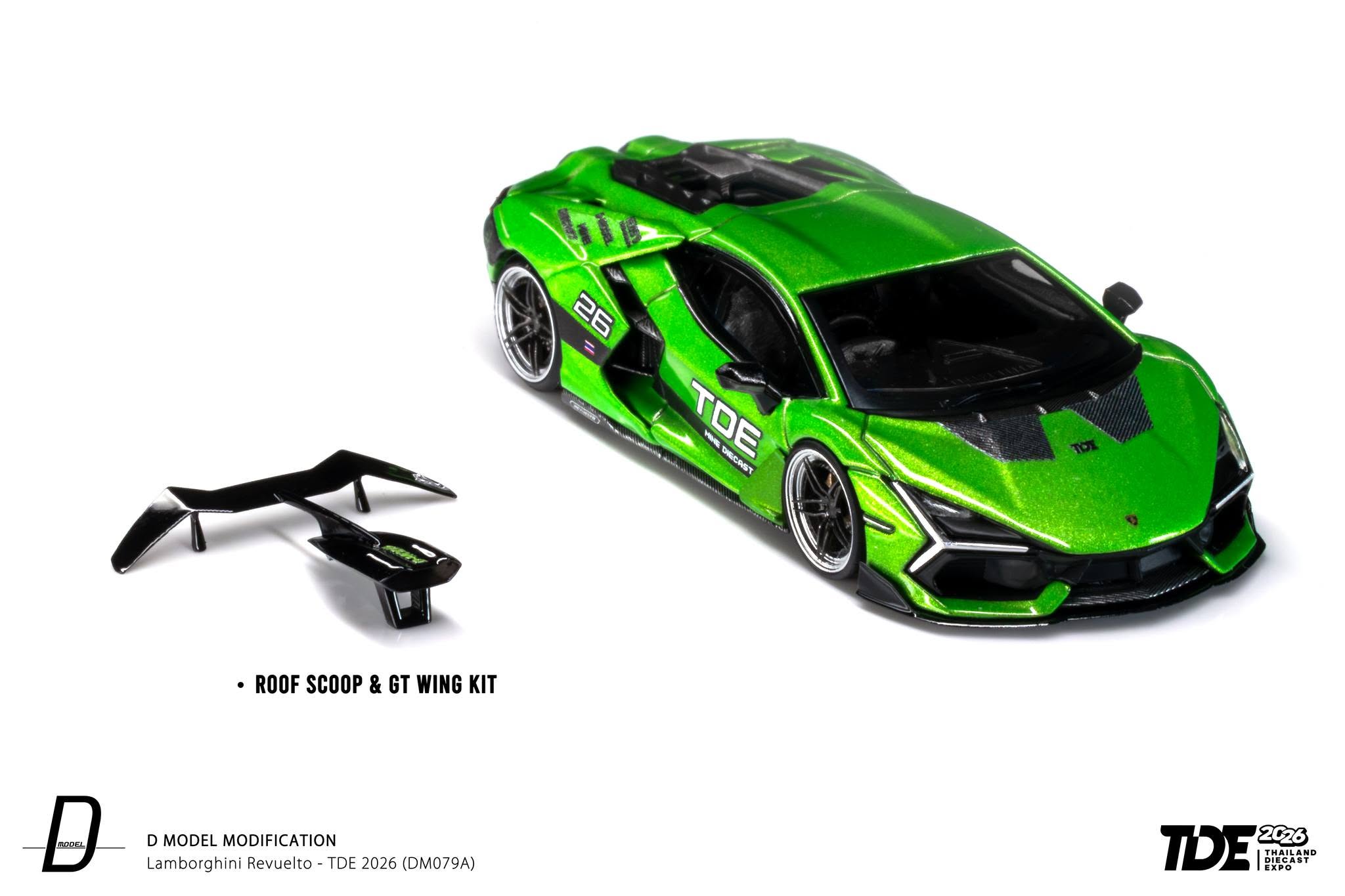 D-Model 1/64 Lamborghini Revuelto TDE 2026 DM079A Diecast Scale Model