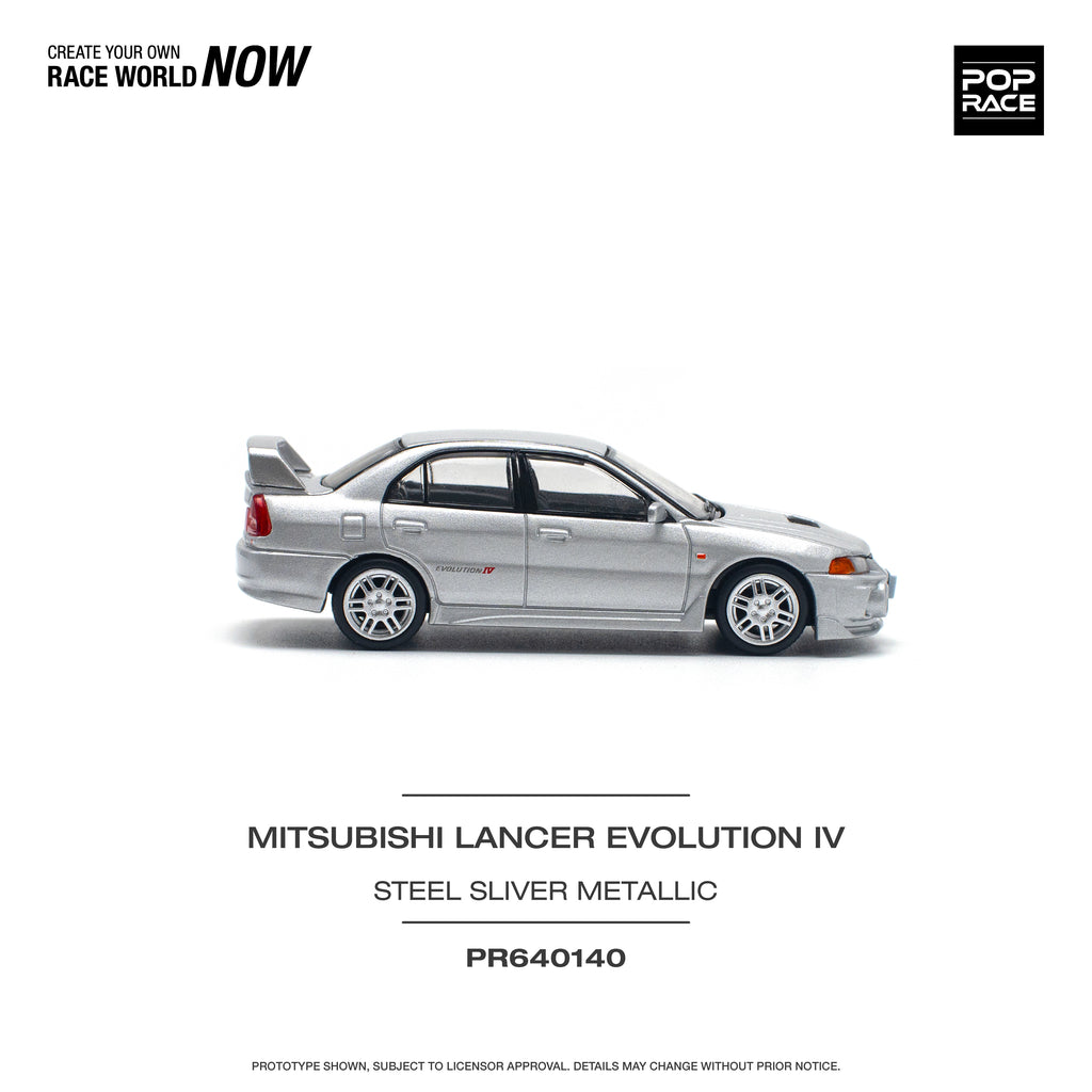 Pop Race 1/64 Mitsubishi Lancer Evolution IV PR640140 Diecast Scale Model