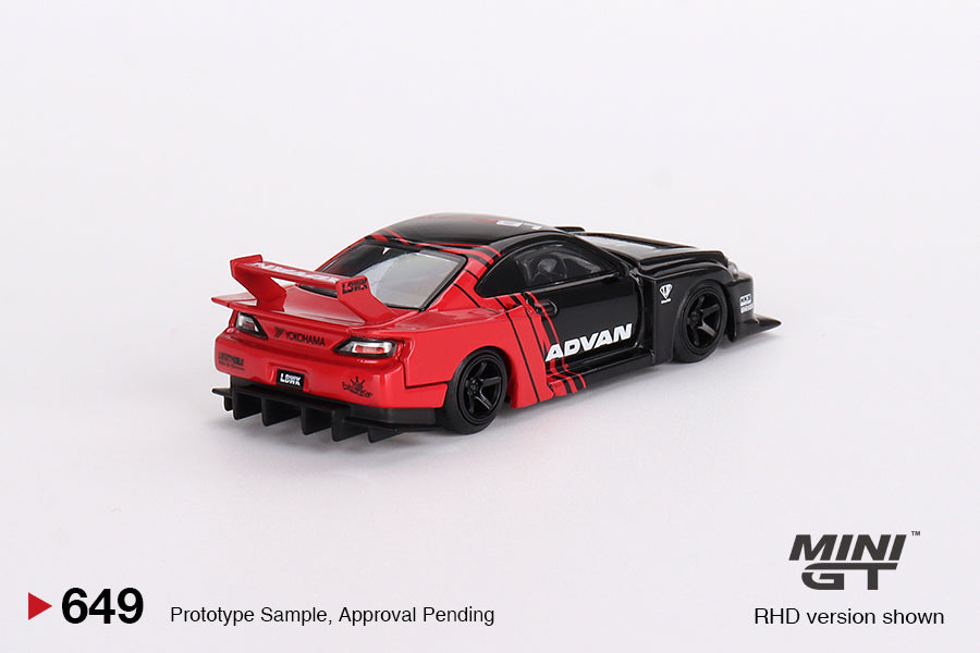 Mini GT 1/64 LB-Super Silhouette Nissan S15 SILVIA ADVAN RHD MGT00649-R Diecast Scale Model