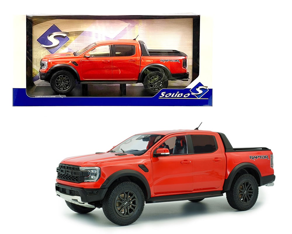 Solido 1/18 2024 Ford Ranger Raptor Orange BNY11805042602 Diecast Scale Model