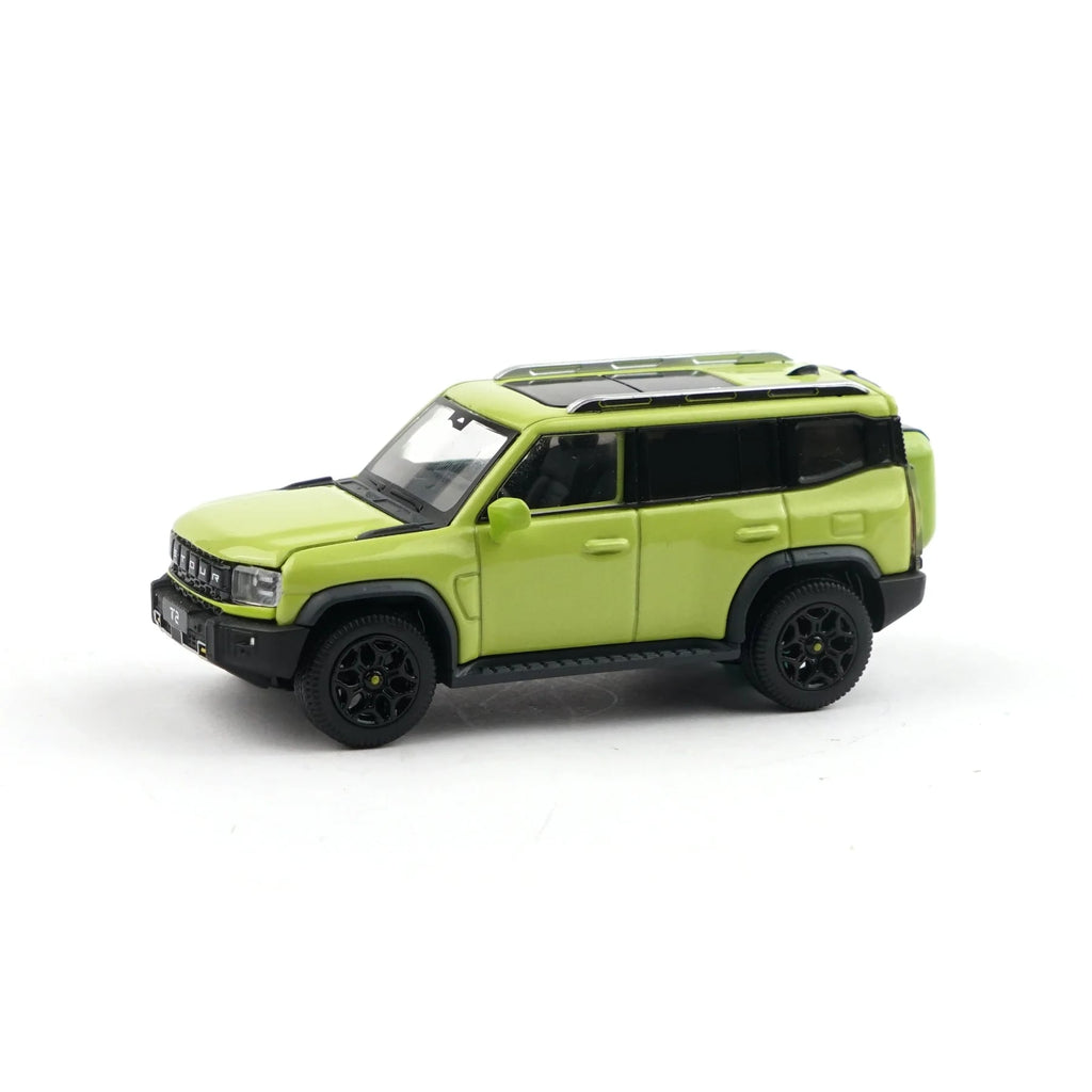 Xcartoys 1/64 Jetour T2 SUV Kinetic Yellow  T17-04 Diecast Scale Model
