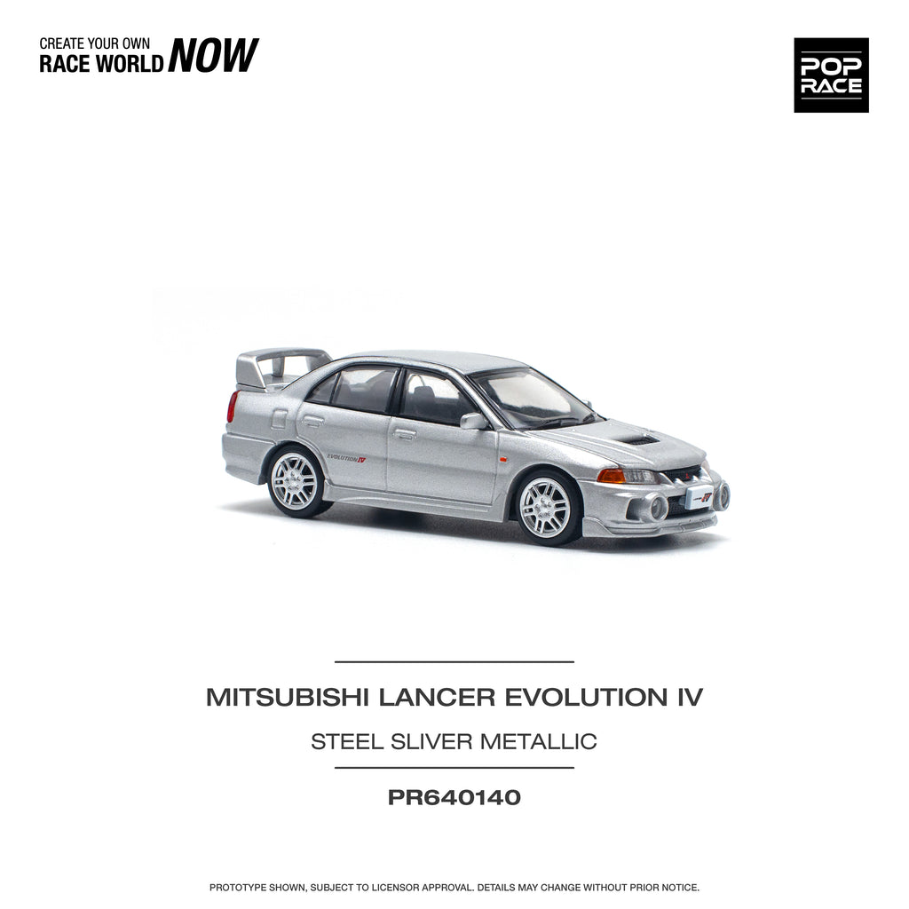 Pop Race 1/64 Mitsubishi Lancer Evolution IV PR640140 Diecast Scale Model