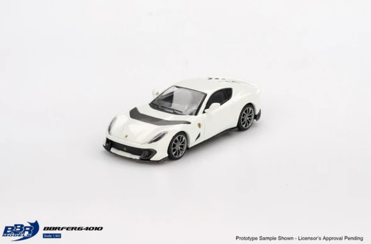 BBR 1/64 Ferrari 812 Competizione Bianco Ave. BBRFER64010 Diecast Scale Model