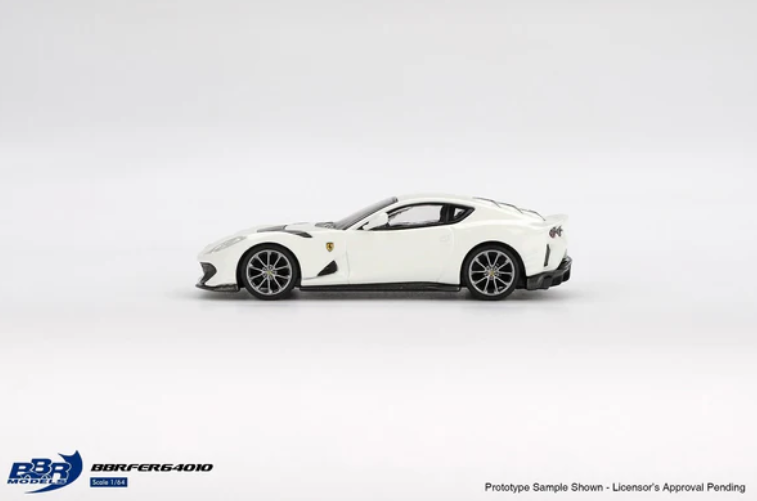 BBR 1/64 Ferrari 812 Competizione Bianco Ave. BBRFER64010 Diecast Scale Model