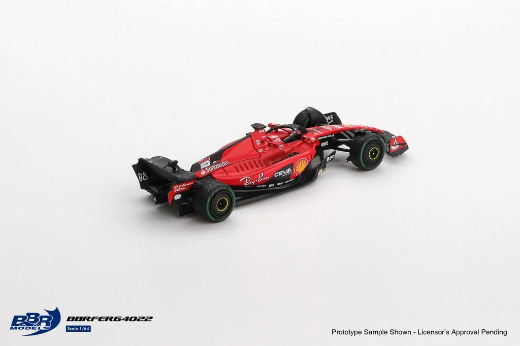 BBR Models 1/64 Ferrari SF23 16 Leclerc 2023 Monaco GP BBRFER64022 Diecast Scale Model Car
