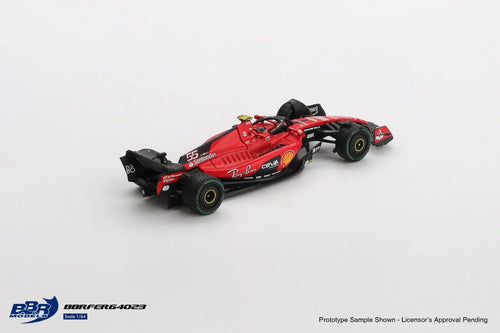 BBR Models 1/64 Ferrari SF23 55 C. Sainz 2023 Monaco GP BBRFER64023 Diecast Scale Model Car