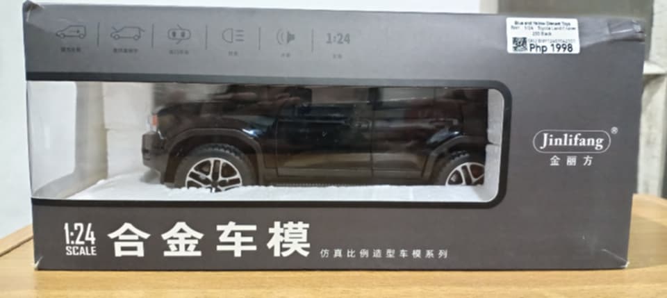 1:24 Toyota Land Cruiser 250 Black BNY12407042501 Diecast Scale Model