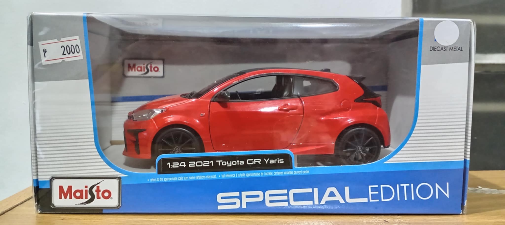 1/24 2021 Toyota GR Yaris	Red	BNY12407042502