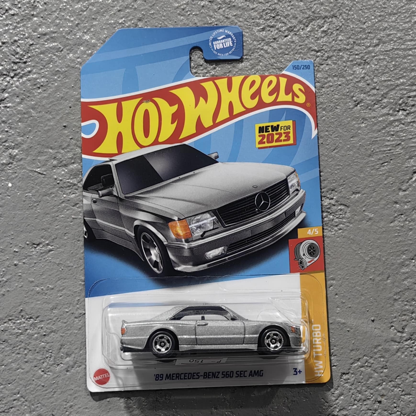 Hot Wheels  89' Mercedes-Benz 560 SEC AMG Silver BNYHW03052548