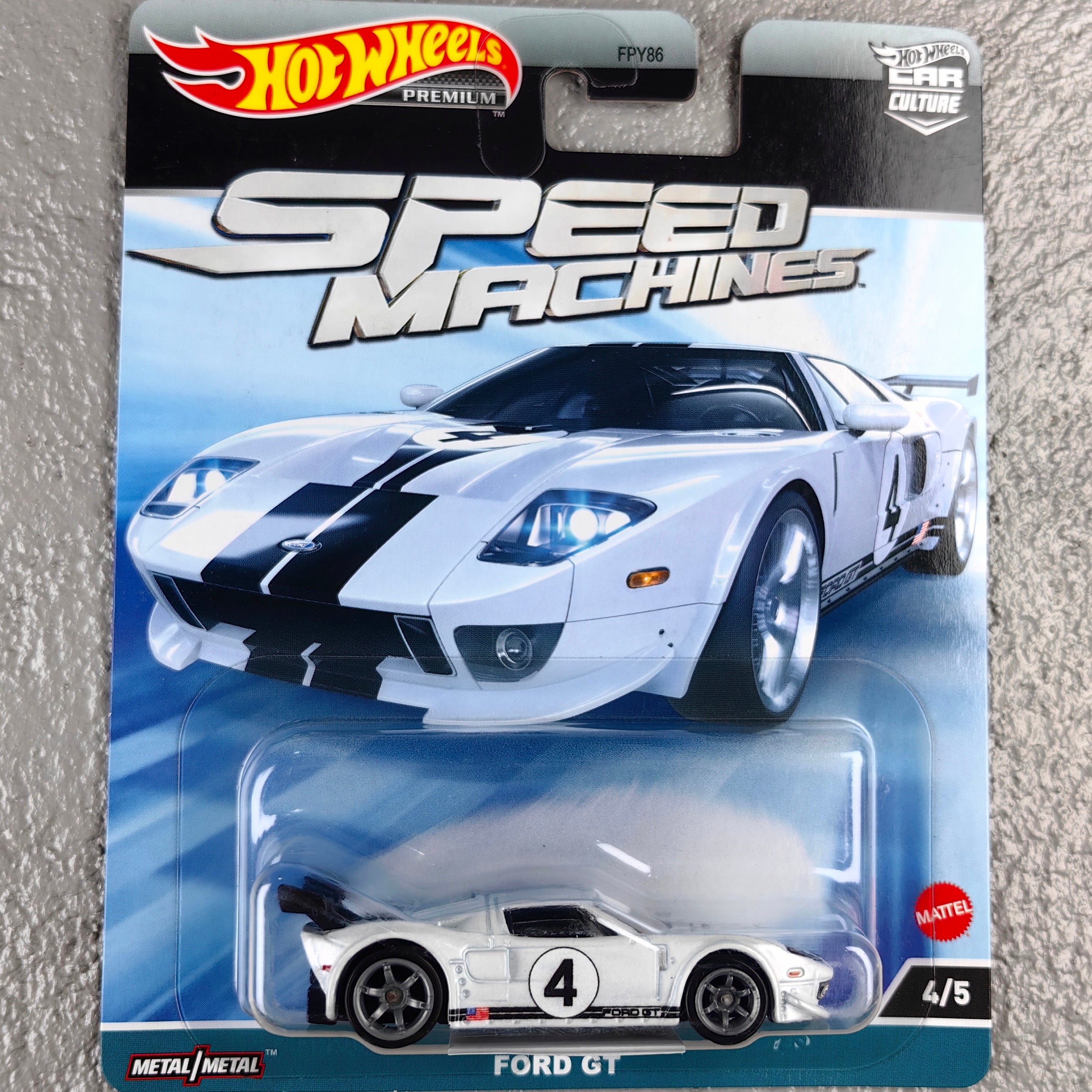 Hot Wheels Premium Series "Speed Machine"  Ford GT Diecast Scale Model