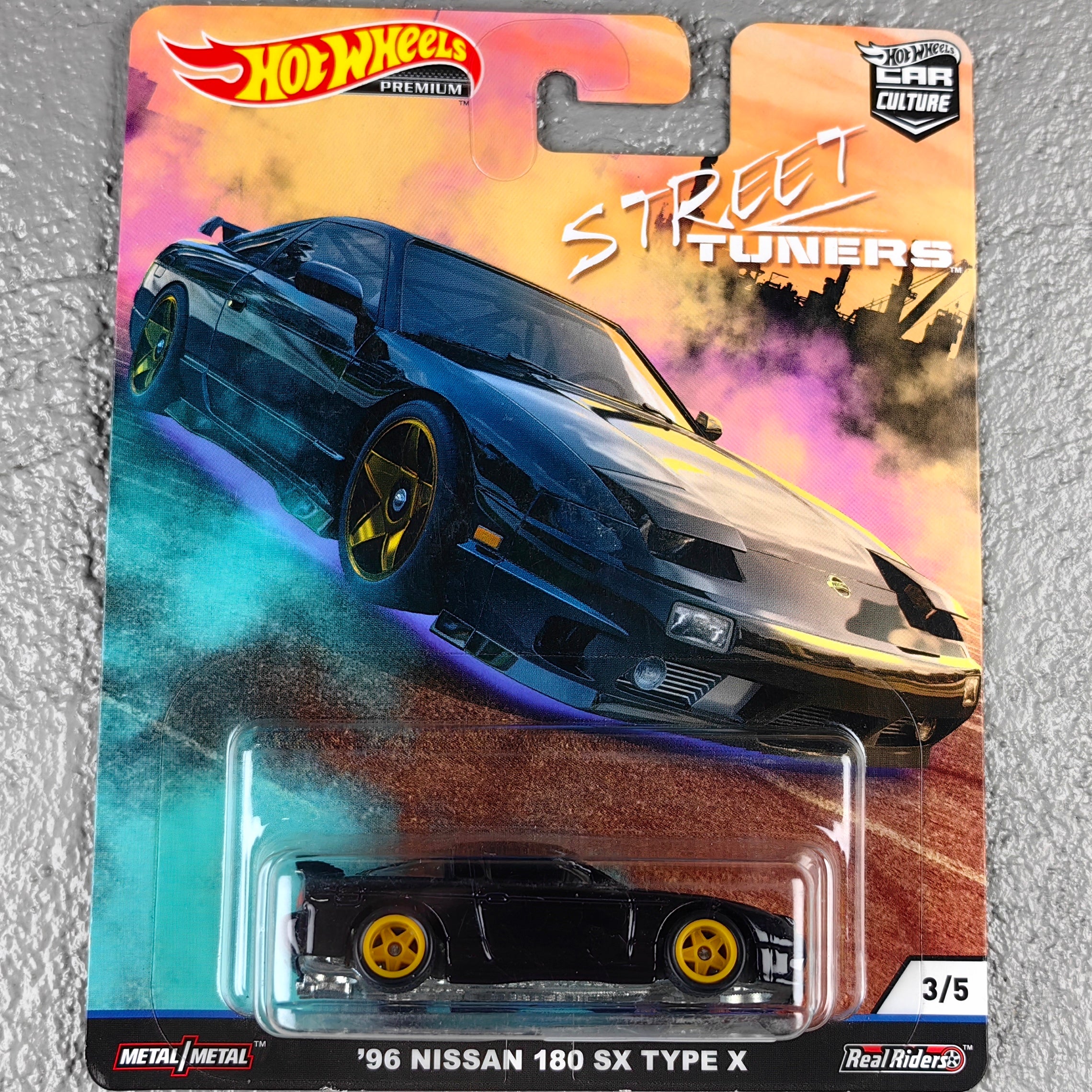 Hot Wheels Premium Series "Street Tuners"  '96 Nissan 180 SX Type X Diecast Scale Model