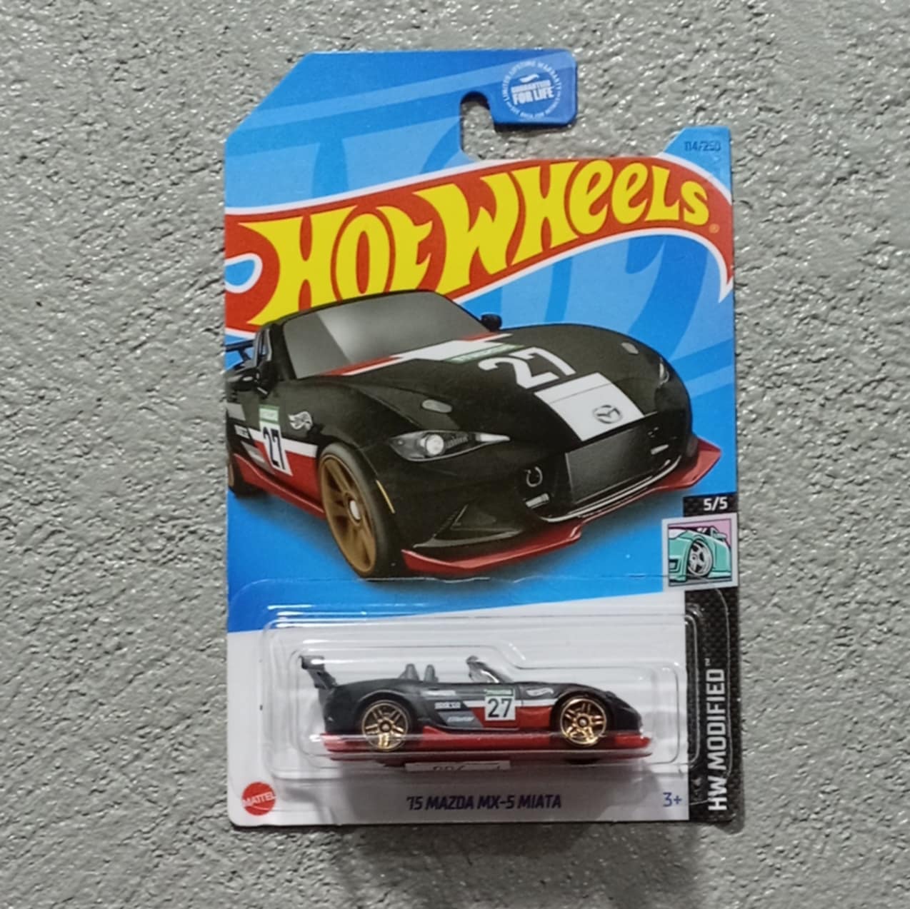 Hot Wheels '15 Mazda MX-5 Miata Black BNYHW031325114
