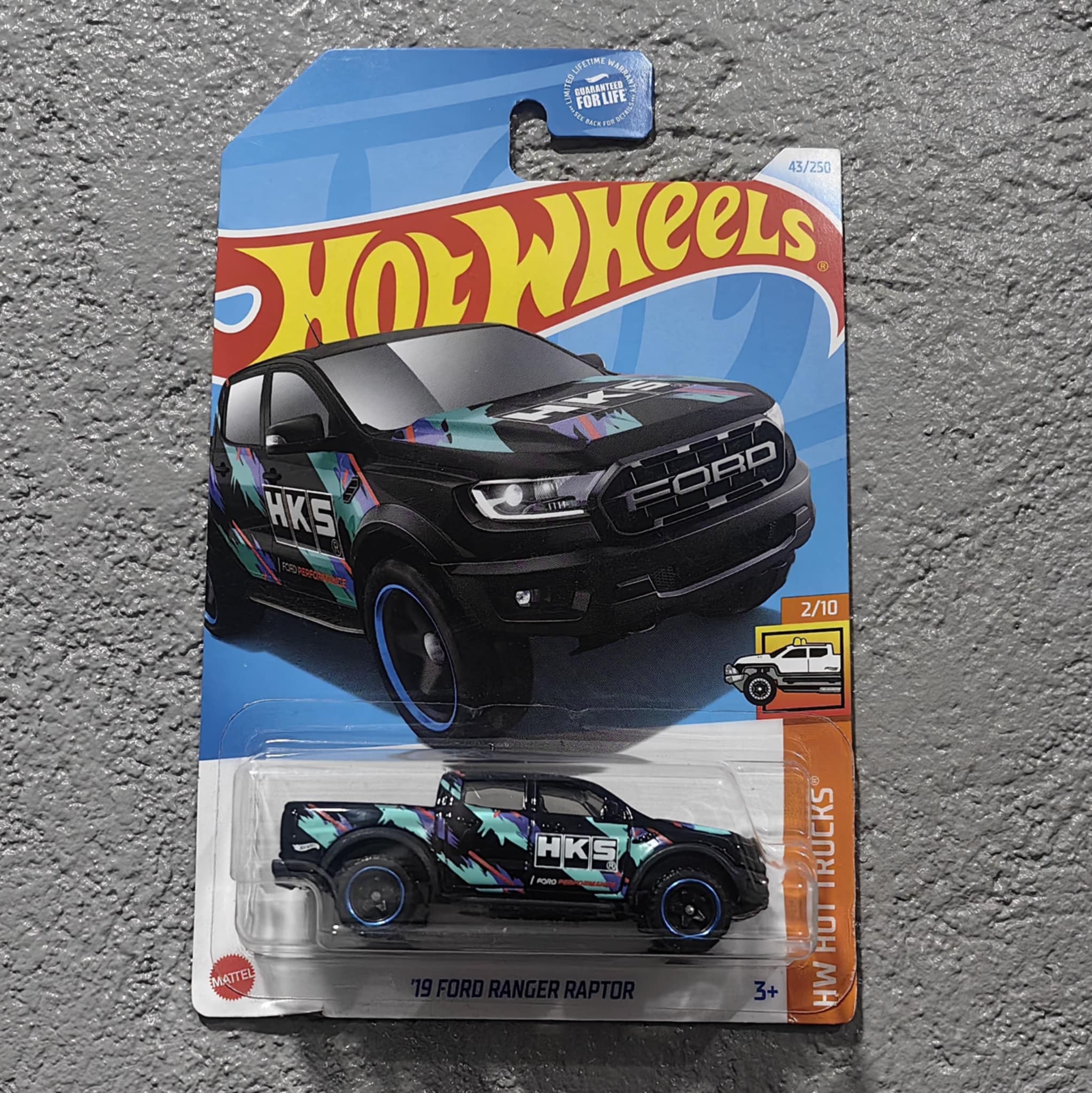 Hot Wheels 19' Ford Ranger Raptor Blue Wheels BNYHW031325122