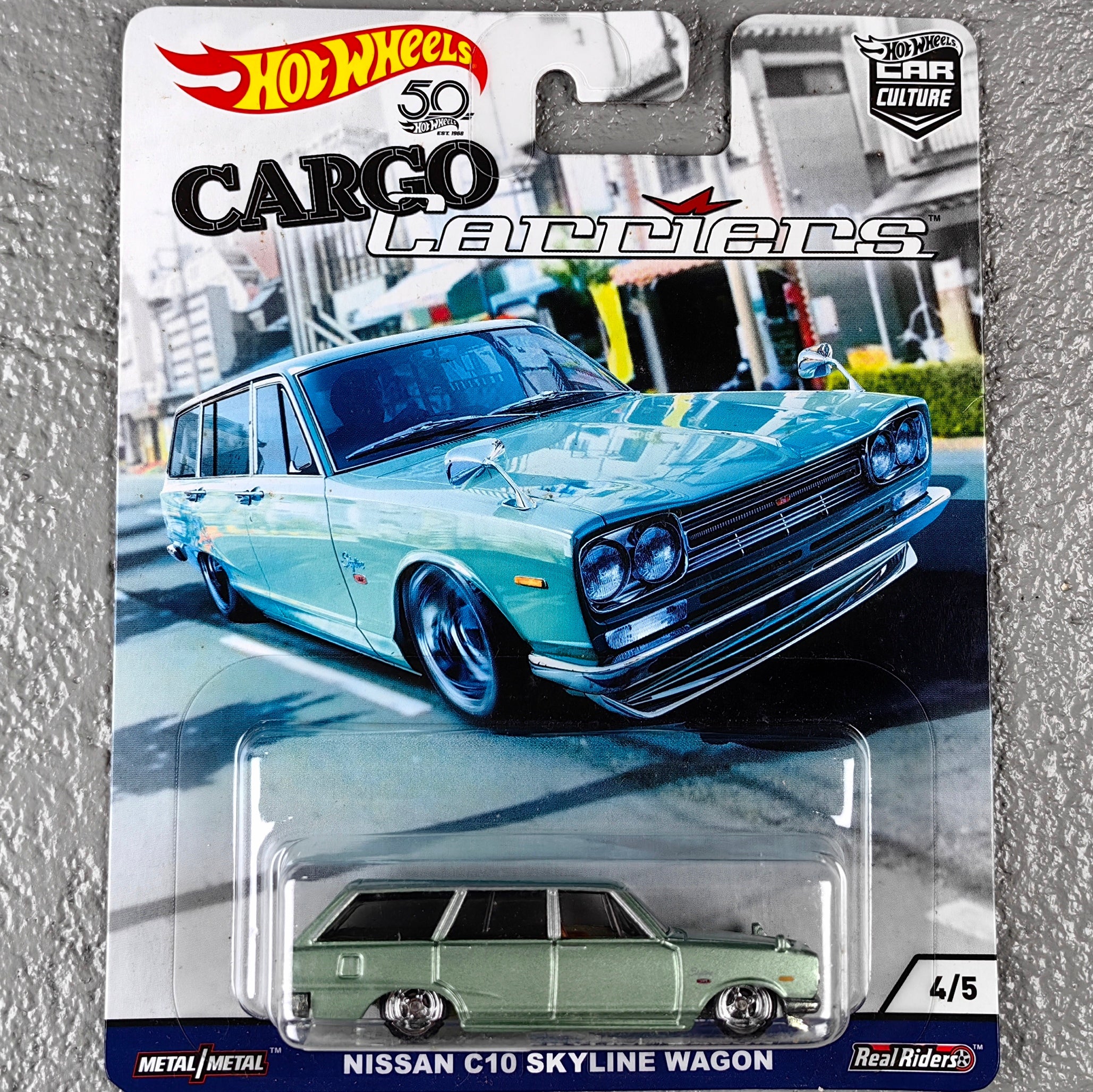 Hot Wheels Premium Series "Cargo Carriers"  Nissan C10 Skyline Wagon Diecast Scale Model
