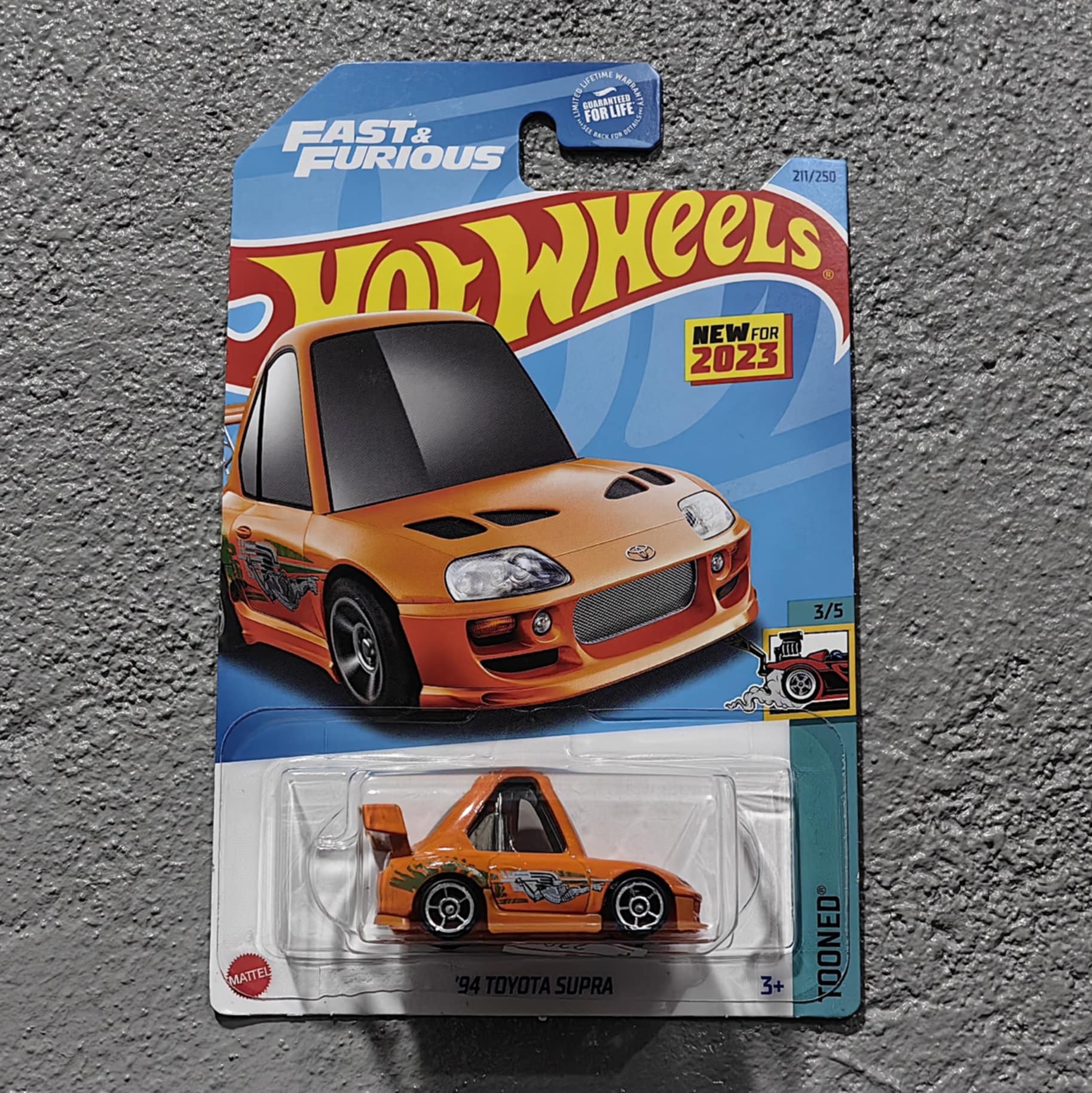 Hot Wheels 94' Toyota Supra Tooned Orange BNYHW07092512
