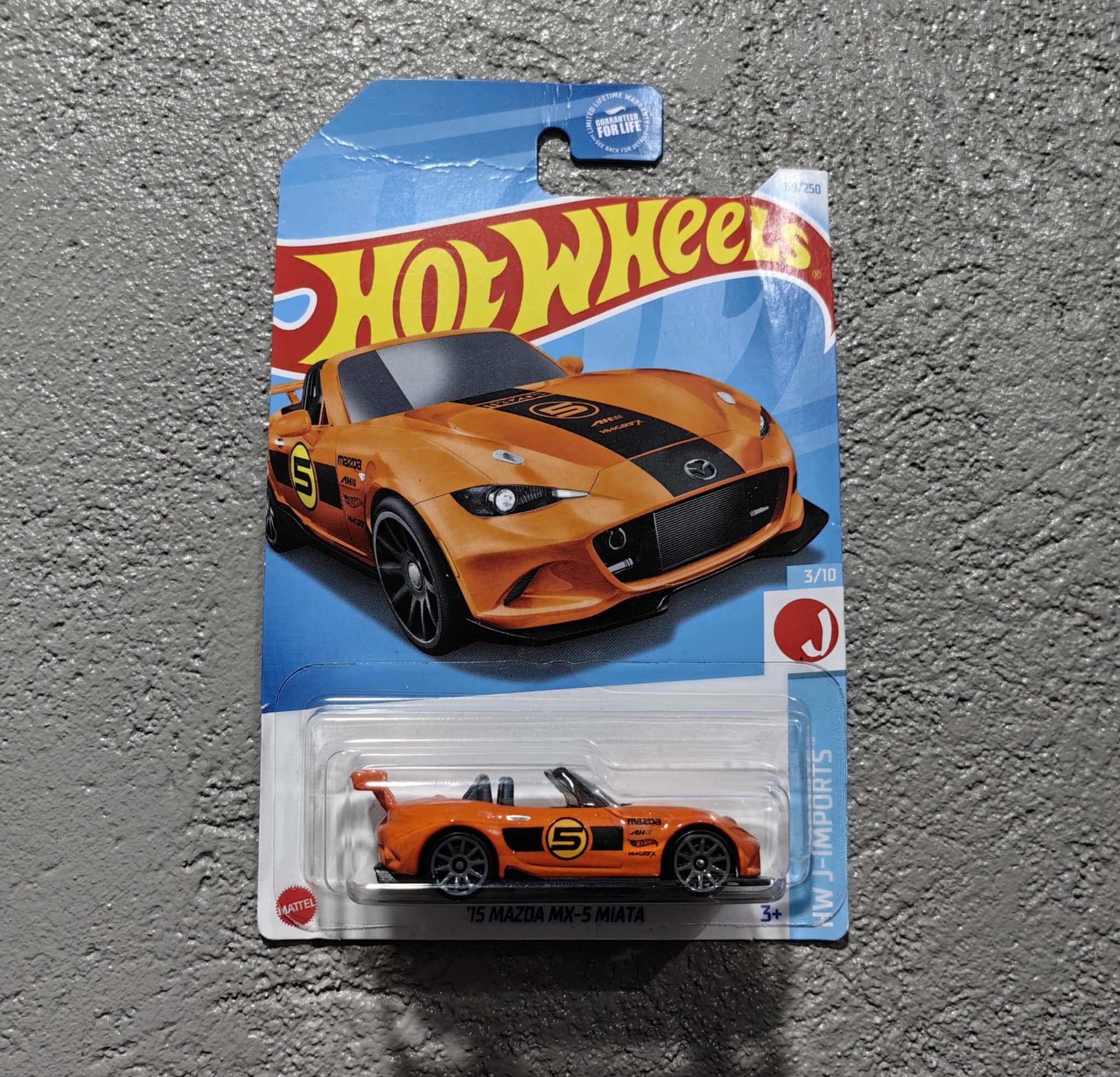 Hot Wheels  15' Mazda MX-5 Miata Orange BNYHW07092521