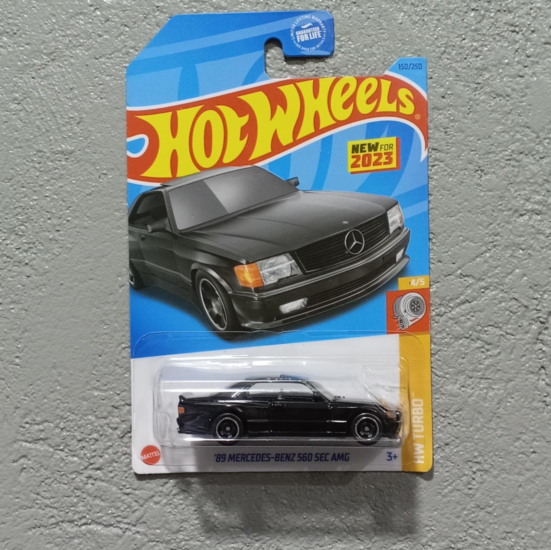 Hotwheels 89' Mercedes-Benz 560 SEC AMG Black BNYHW07172501