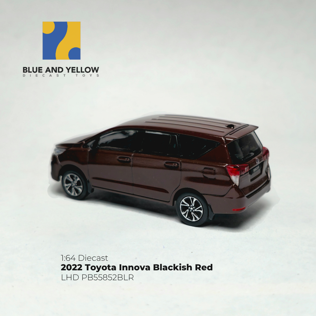 Custom Painted 1/64 2022 Toyota Innova Blackish Red PB55852BLR Diecast Scale Model