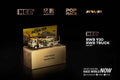 Pop Race 1/64 RWB 930 and RWB Truck Gold Box Set HEC 2026 Exclusive HECRWB Diecast Scale Model
