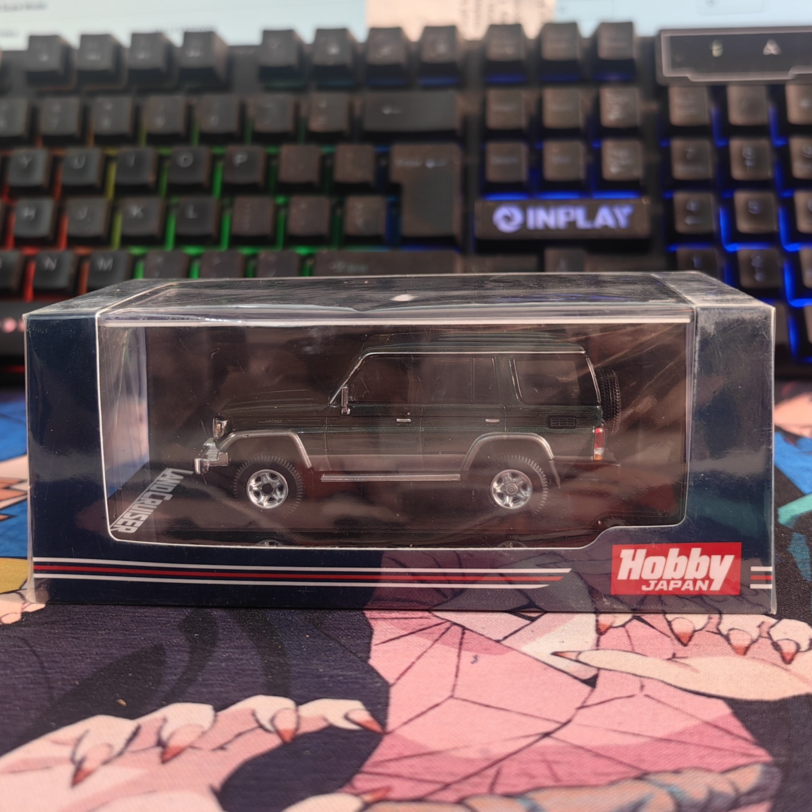 1/64 Hobby Japan Toyota Land Cruiser 70 ZX 4DOOR 2001 HJ642038BLT Diecast Scale Model