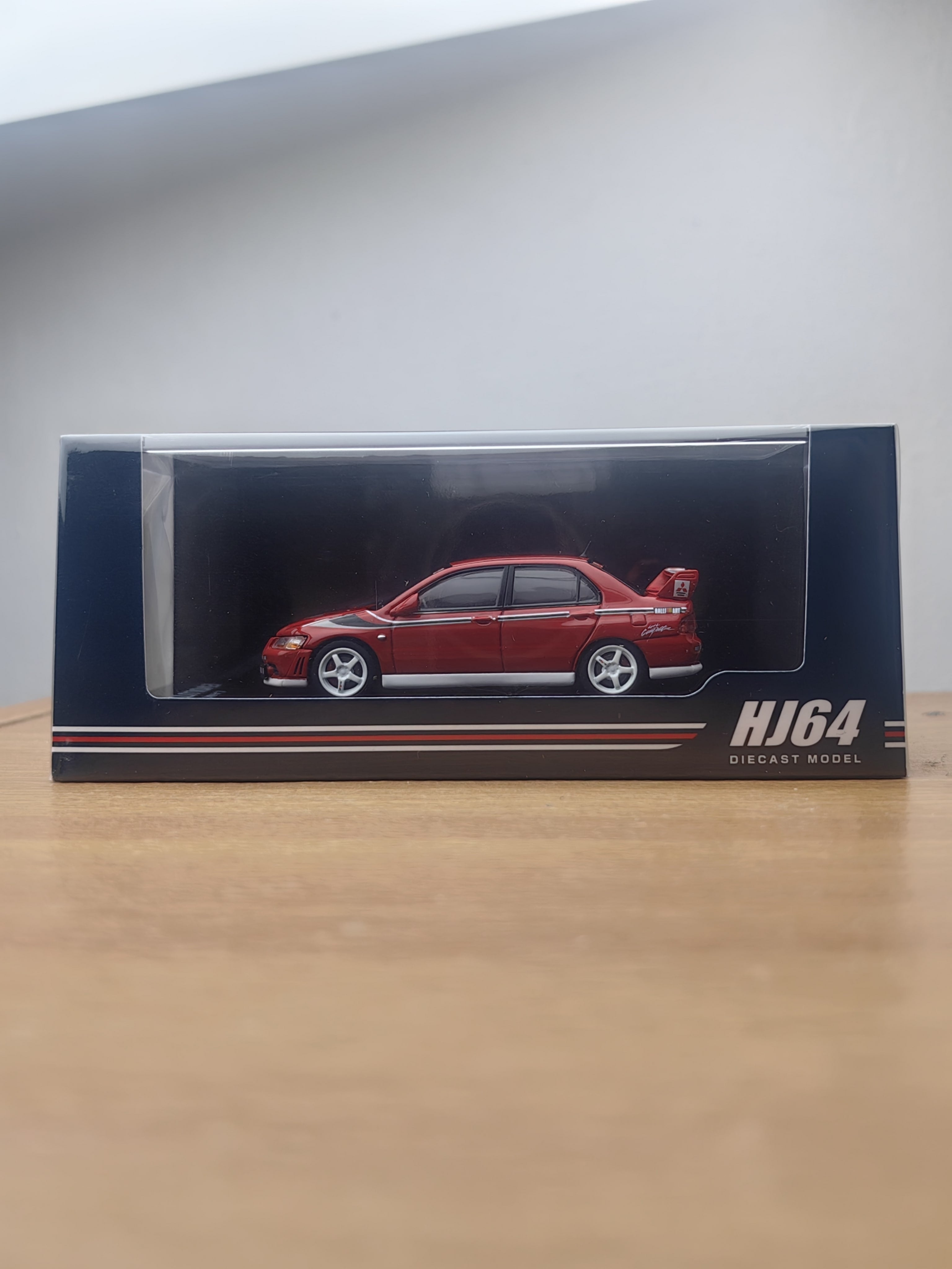 1/64 HOBBY JAPAN  Mitsubishi Lancer GSR Evolution VII Rally Style Version Palmer Red