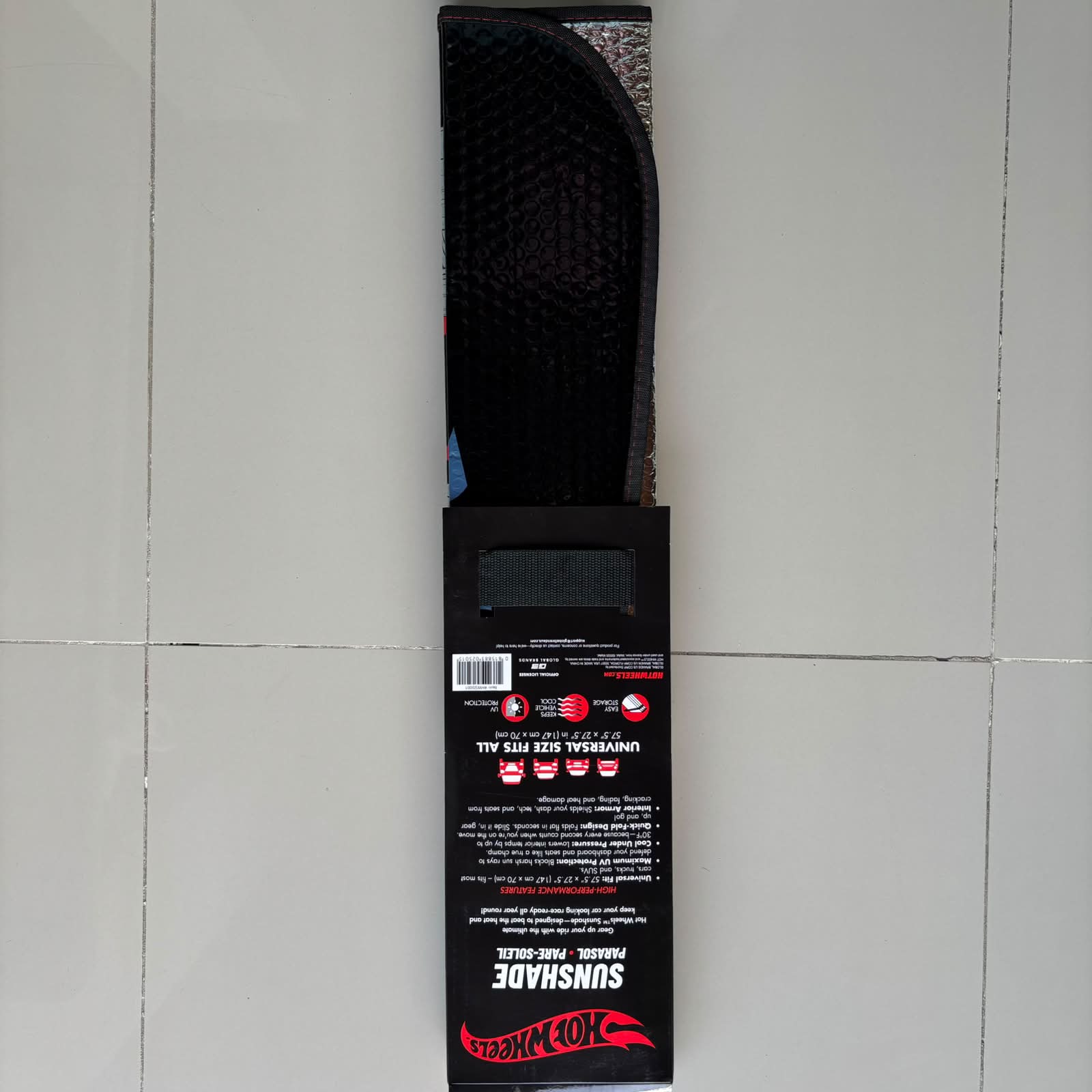 Hot Wheels Sunshade Universal Size 001 Black HWSS001