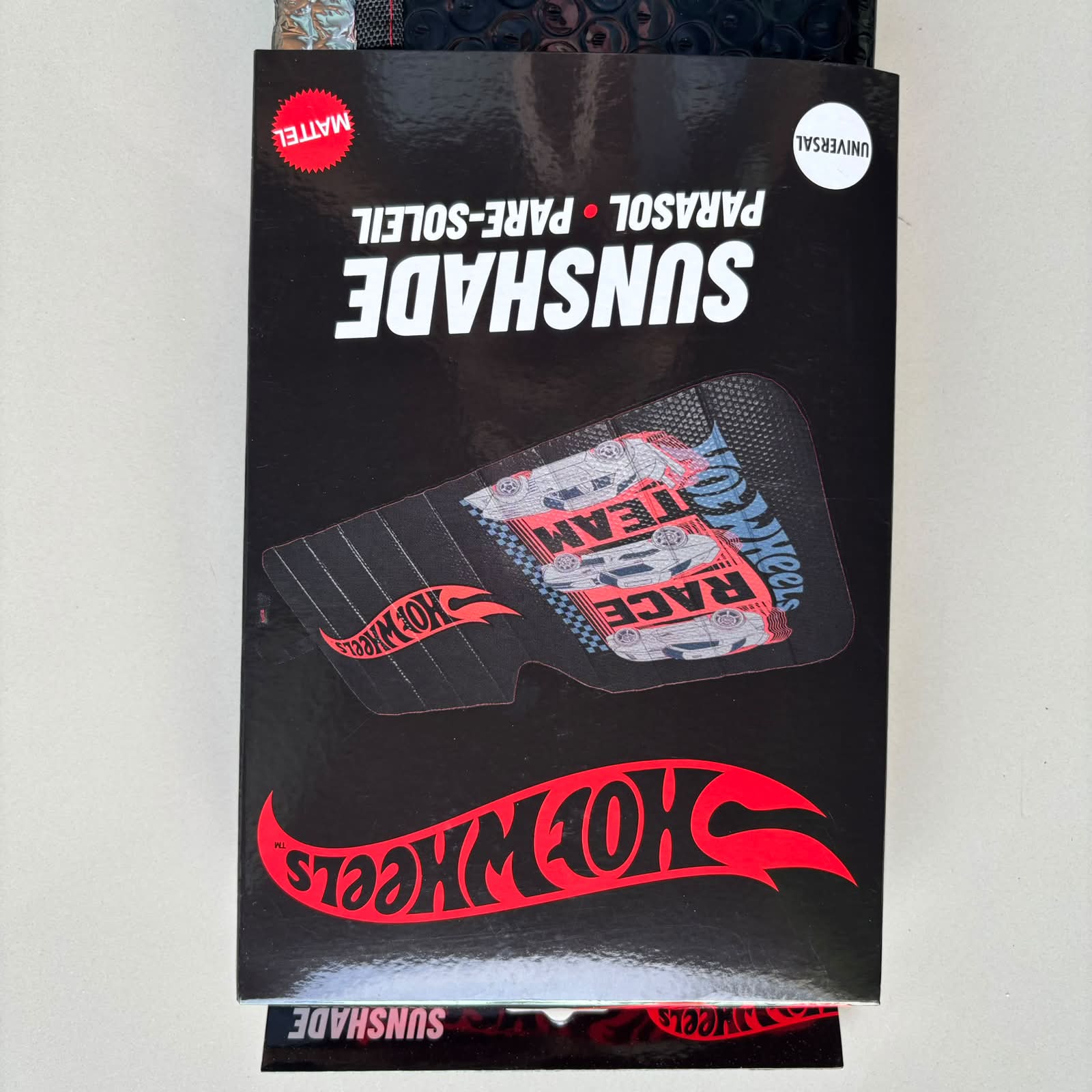 Hot Wheels Sunshade Universal Size 001 Black HWSS001