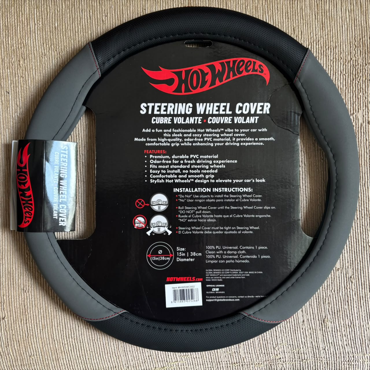 Hot Wheels Steering Wheel Cover 002 HWSWC002