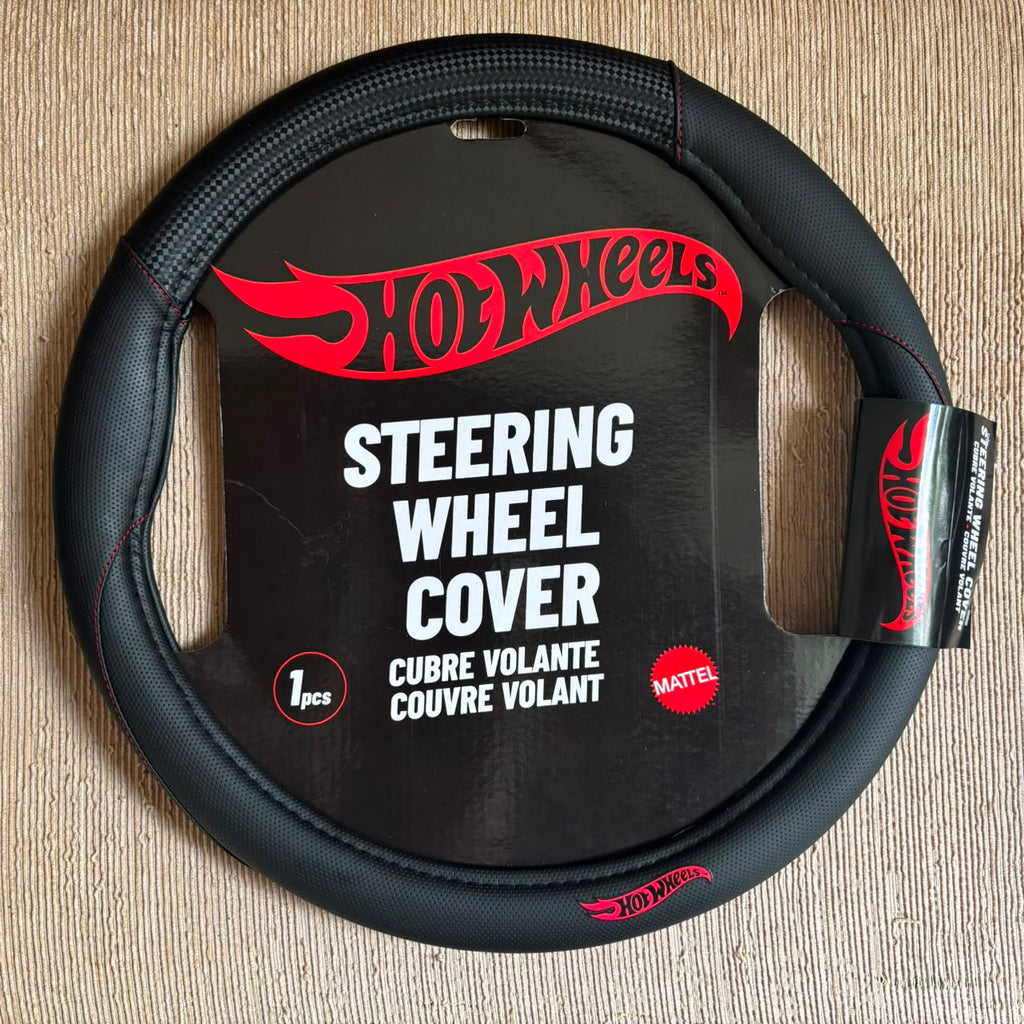 Hot Wheels Steering Wheel Cover 011 Black Black HWSWC011BB
