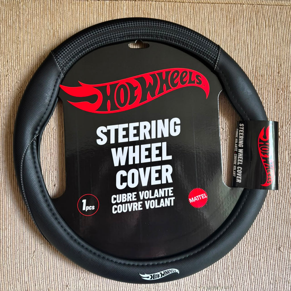Hot Wheels Steering Wheel Cover 011 Black White HWSWC011BW